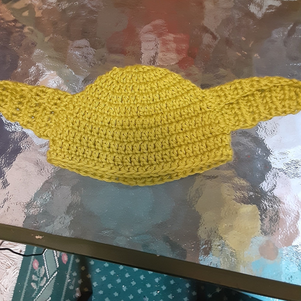 Handmade crochet baby hat